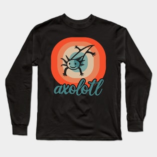 greedy axolotl motif mexican animal fan Long Sleeve T-Shirt